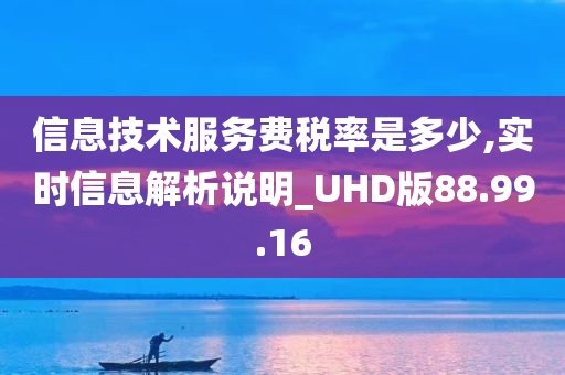 信息技术服务费税率是多少,实时信息解析说明_UHD版88.99.16