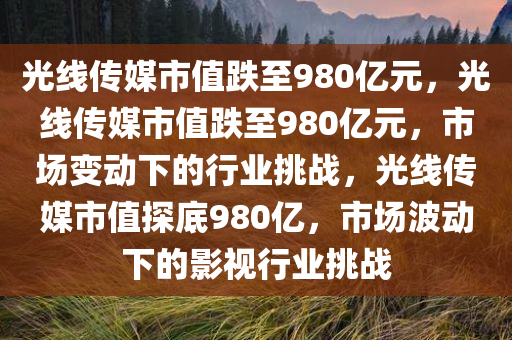 光线传媒市值跌至980亿元，光线传媒市值跌至980亿元，市场变动下的行业挑战，光线传媒市值探底980亿，市场波动下的影视行业挑战