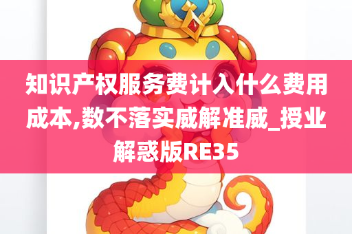 知识产权服务费计入什么费用成本,数不落实威解准威_授业解惑版RE35