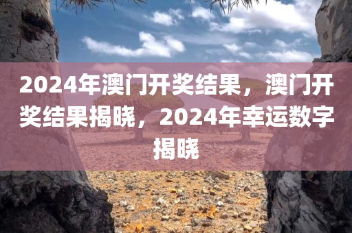 2024年澳门开奖结果，澳门开奖结果揭晓，2024年幸运数字揭晓