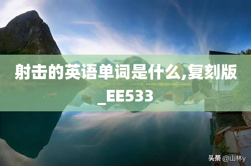 射击的英语单词是什么,复刻版_EE533