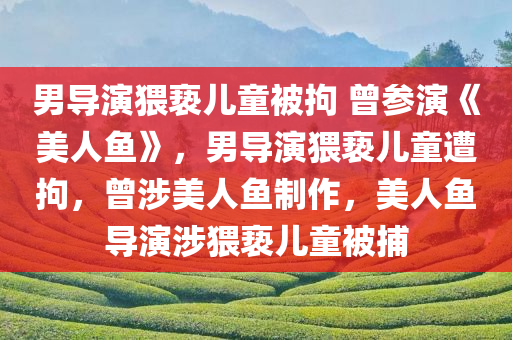 男导演猥亵儿童被拘 曾参演《美人鱼》，男导演猥亵儿童遭拘，曾涉美人鱼制作，美人鱼导演涉猥亵儿童被捕