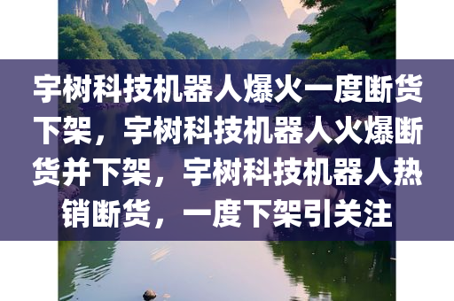 宇树科技机器人爆火一度断货下架，宇树科技机器人火爆断货并下架，宇树科技机器人热销断货，一度下架引关注