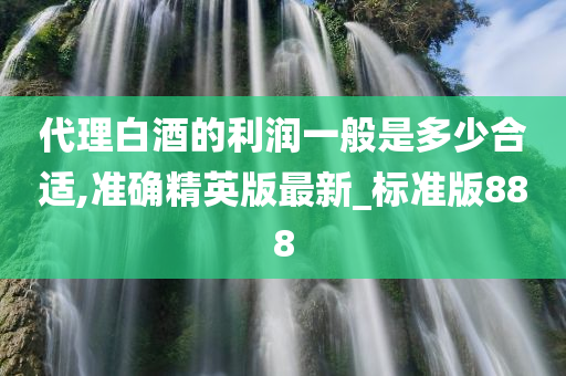 代理白酒的利润一般是多少合适,准确精英版最新_标准版888