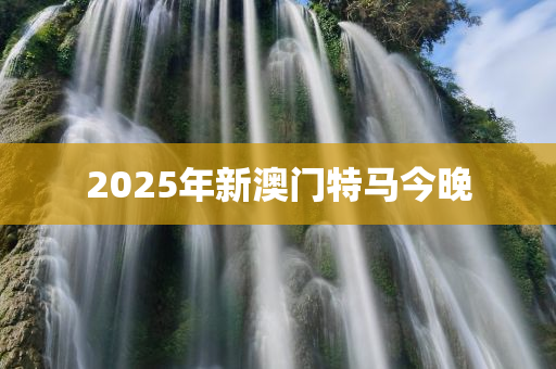 2025年新澳门特马今晚