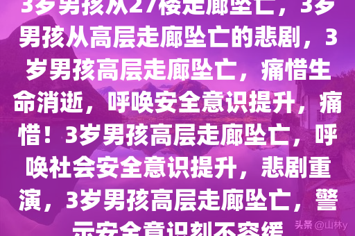 3岁男孩从27楼走廊坠亡，3岁男孩从高层走廊坠亡的悲剧，3岁男孩高层走廊坠亡，痛惜生命消逝，呼唤安全意识提升，痛惜！3岁男孩高层走廊坠亡，呼唤社会安全意识提升，悲剧重演，3岁男孩高层走廊坠亡，警示安全意识刻不容缓