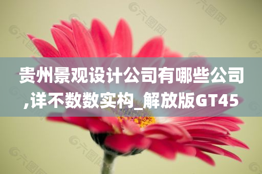 贵州景观设计公司有哪些公司,详不数数实构_解放版GT45