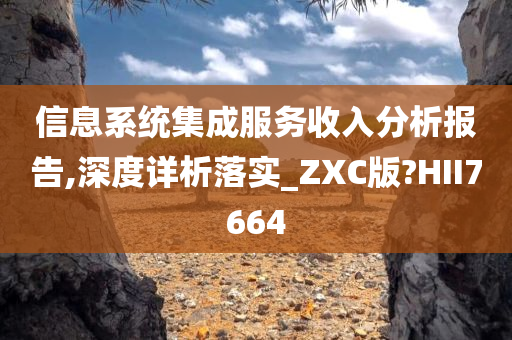 信息系统集成服务收入分析报告,深度详析落实_ZXC版?HII7664