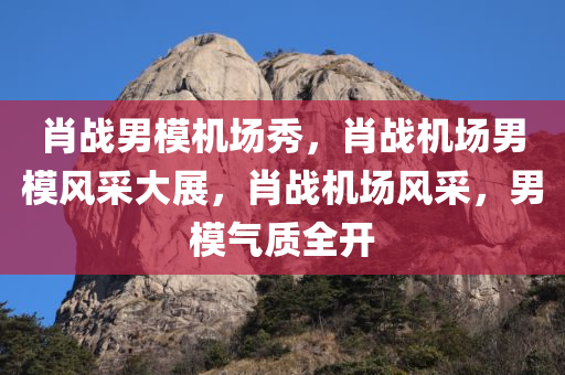 肖战男模机场秀，肖战机场男模风采大展，肖战机场风采，男模气质全开