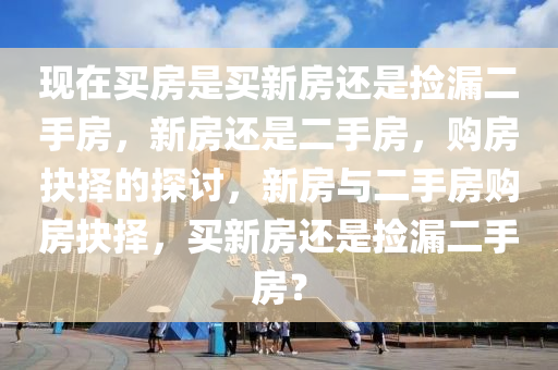 现在买房是买新房还是捡漏二手房，新房还是二手房，购房抉择的探讨，新房与二手房购房抉择，买新房还是捡漏二手房？