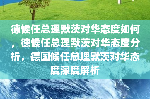 德候任总理默茨对华态度如何，德候任总理默茨对华态度分析，德国候任总理默茨对华态度深度解析