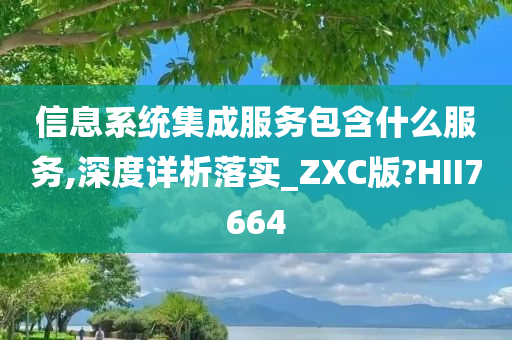 信息系统集成服务包含什么服务,深度详析落实_ZXC版?HII7664