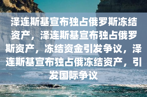 泽连斯基宣布独占俄罗斯冻结资产，泽连斯基宣布独占俄罗斯资产，冻结资金引发争议，泽连斯基宣布独占俄冻结资产，引发国际争议