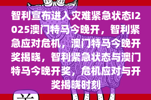 智利宣布进入灾难紧急状态I2025澳门特马今晚开，智利紧急应对危机，澳门特马今晚开奖揭晓，智利紧急状态与澳门特马今晚开奖，危机应对与开奖揭晓时刻