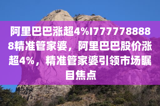 阿里巴巴涨超4%I7777788888精准管家婆，阿里巴巴股价涨超4%，精准管家婆引领市场瞩目焦点