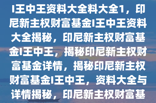 印尼正式推出新主权财富基金I王中王资料大全料大全1，印尼新主权财富基金I王中王资料大全揭秘，印尼新主权财富基金I王中王，揭秘印尼新主权财富基金详情，揭秘印尼新主权财富基金I王中王，资料大全与详情揭秘，印尼新主权财富基金I王中王详情大揭秘