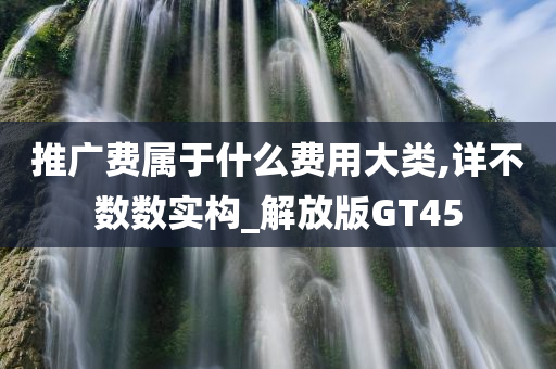 推广费属于什么费用大类,详不数数实构_解放版GT45