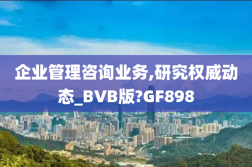 企业管理咨询业务,研究权威动态_BVB版?GF898