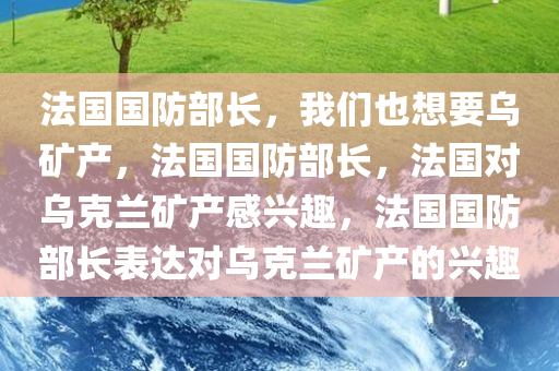 法国国防部长，我们也想要乌矿产，法国国防部长，法国对乌克兰矿产感兴趣，法国国防部长表达对乌克兰矿产的兴趣