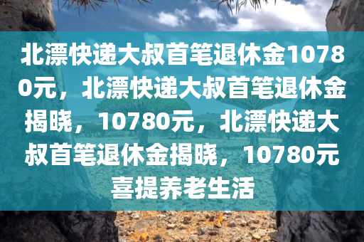 北漂快递大叔首笔退休金10780元，北漂快递大叔首笔退休金揭晓，10780元，北漂快递大叔首笔退休金揭晓，10780元喜提养老生活