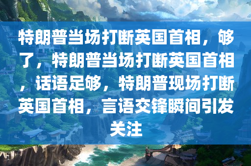 特朗普当场打断英国首相，够了，特朗普当场打断英国首相，话语足够，特朗普现场打断英国首相，言语交锋瞬间引发关注