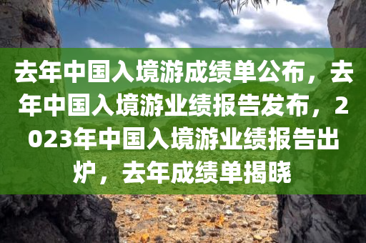 去年中国入境游成绩单公布，去年中国入境游业绩报告发布，2023年中国入境游业绩报告出炉，去年成绩单揭晓