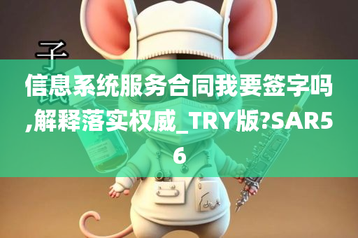 信息系统服务合同我要签字吗,解释落实权威_TRY版?SAR56