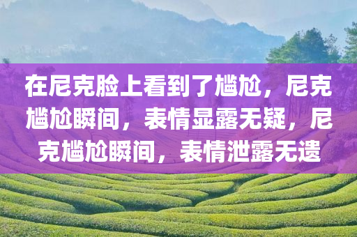 在尼克脸上看到了尴尬，尼克尴尬瞬间，表情显露无疑，尼克尴尬瞬间，表情泄露无遗