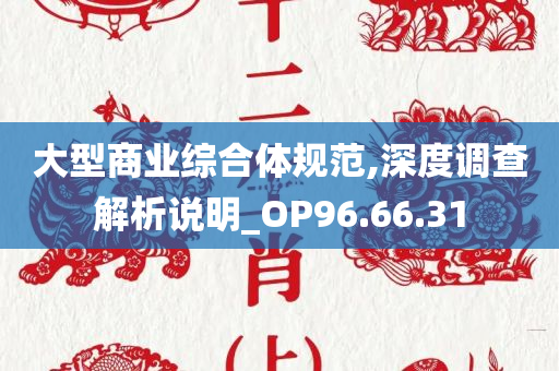 大型商业综合体规范,深度调查解析说明_OP96.66.31