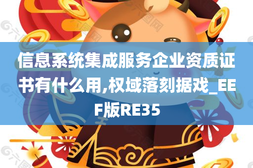 信息系统集成服务企业资质证书有什么用,权域落刻据戏_EEF版RE35