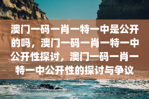 澳门一码一肖一特一中是公开的吗，澳门一码一肖一特一中公开性探讨，澳门一码一肖一特一中公开性的探讨与争议