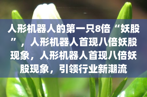 人形机器人的第一只8倍“妖股”，人形机器人首现八倍妖股现象，人形机器人首现八倍妖股现象，引领行业新潮流