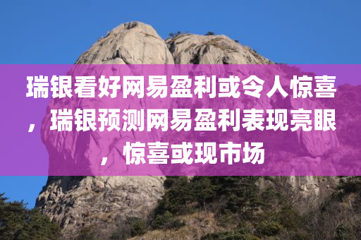 瑞银看好网易盈利或令人惊喜，瑞银预测网易盈利表现亮眼，惊喜或现市场