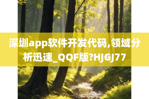 深圳app软件开发代码,领域分析迅速_QQF版?HJGJ77