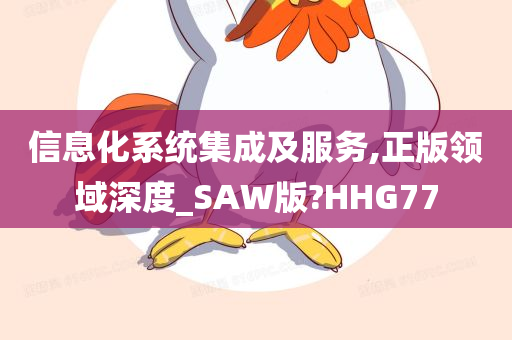 信息化系统集成及服务,正版领域深度_SAW版?HHG77