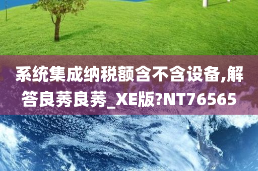 系统集成纳税额含不含设备,解答良莠良莠_XE版?NT76565