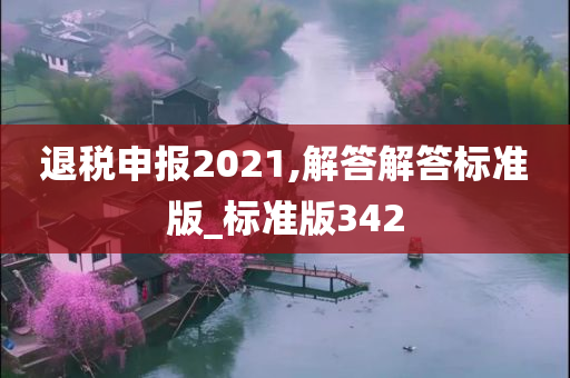 退税申报2021,解答解答标准版_标准版342