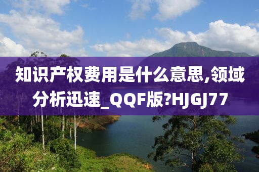 知识产权费用是什么意思,领域分析迅速_QQF版?HJGJ77