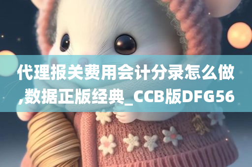 代理报关费用会计分录怎么做,数据正版经典_CCB版DFG56