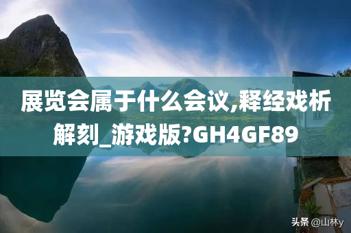 展览会属于什么会议,释经戏析解刻_游戏版?GH4GF89