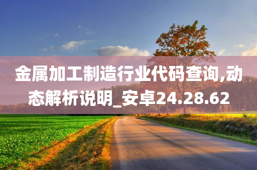 金属加工制造行业代码查询,动态解析说明_安卓24.28.62