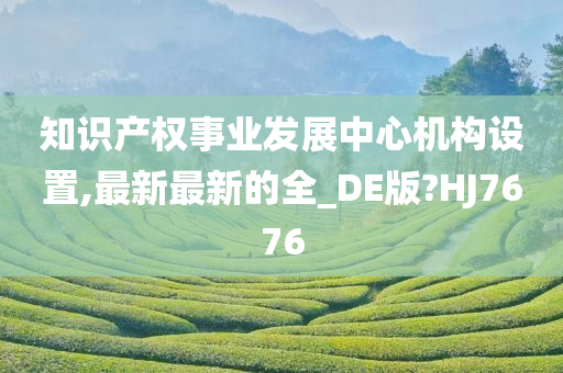 知识产权事业发展中心机构设置,最新最新的全_DE版?HJ7676