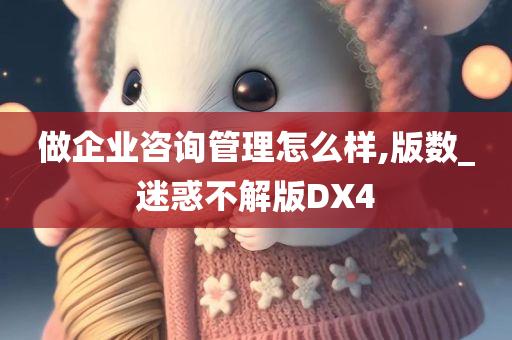 做企业咨询管理怎么样,版数_迷惑不解版DX4