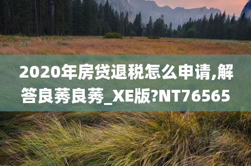 2020年房贷退税怎么申请,解答良莠良莠_XE版?NT76565