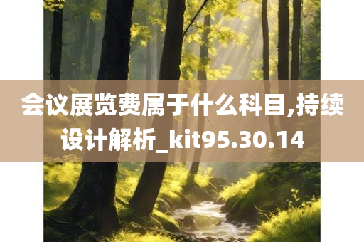 会议展览费属于什么科目,持续设计解析_kit95.30.14