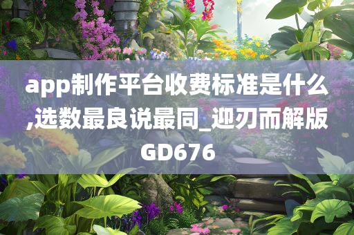 app制作平台收费标准是什么,选数最良说最同_迎刃而解版GD676