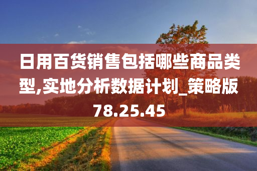 日用百货销售包括哪些商品类型,实地分析数据计划_策略版78.25.45