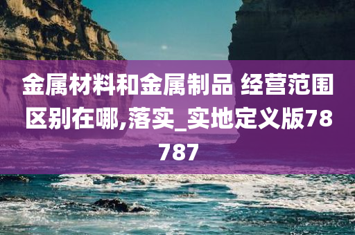 金属材料和金属制品 经营范围区别在哪,落实_实地定义版78787