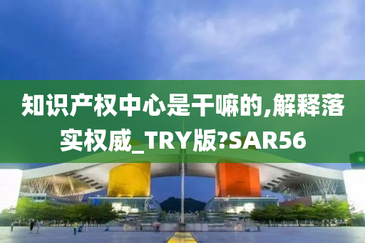 知识产权中心是干嘛的,解释落实权威_TRY版?SAR56