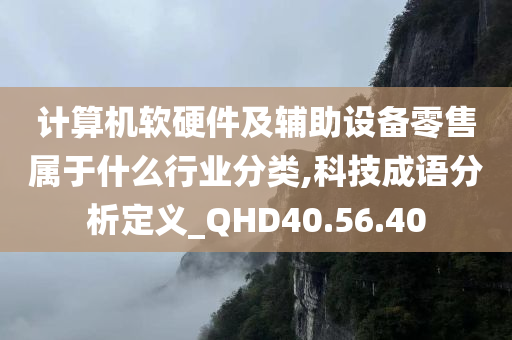 计算机软硬件及辅助设备零售属于什么行业分类,科技成语分析定义_QHD40.56.40